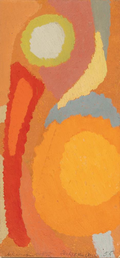 Komposition mit Orange