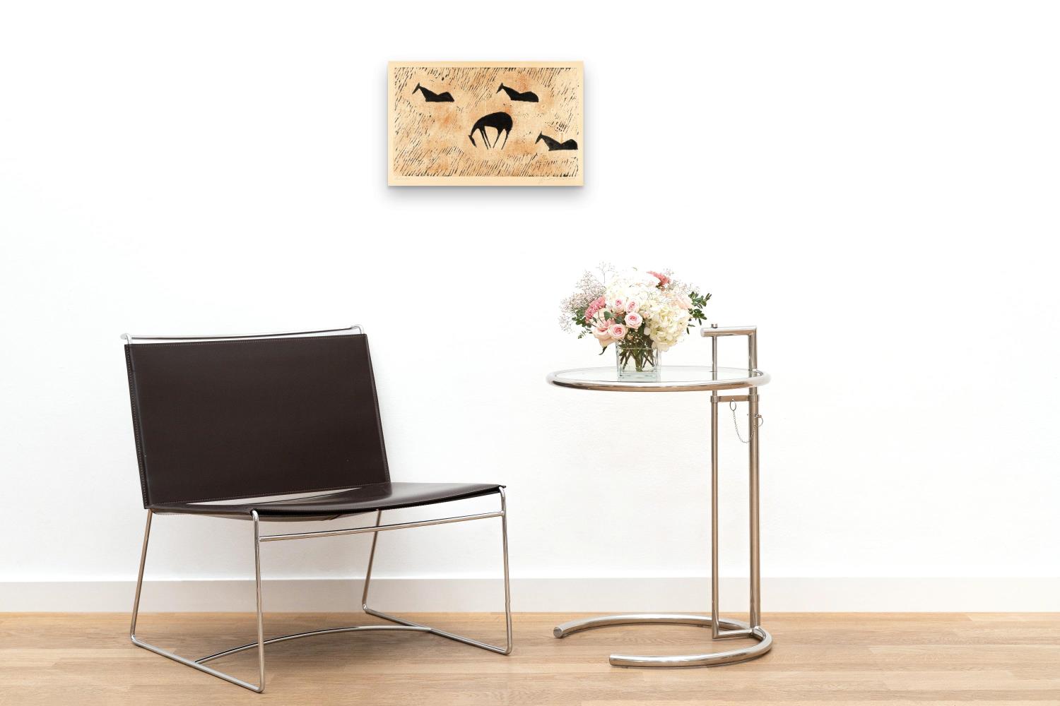 Vier Pferde auf der Weide