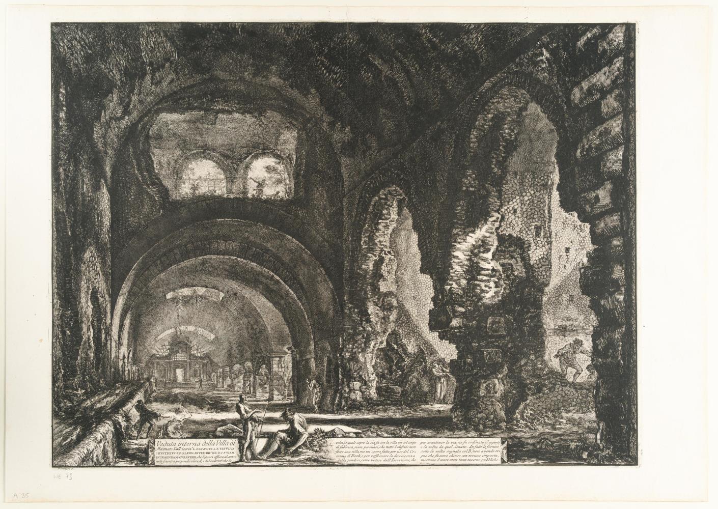 Veduta interna della Villa di Mecenate (Innenansicht der Maecenas