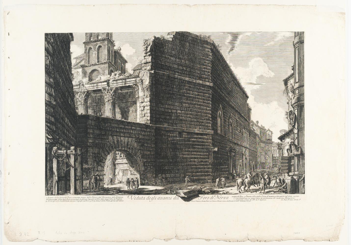 Veduta degli avanzi del Foro di Nerva