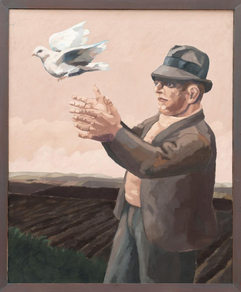 "Man with Dove"