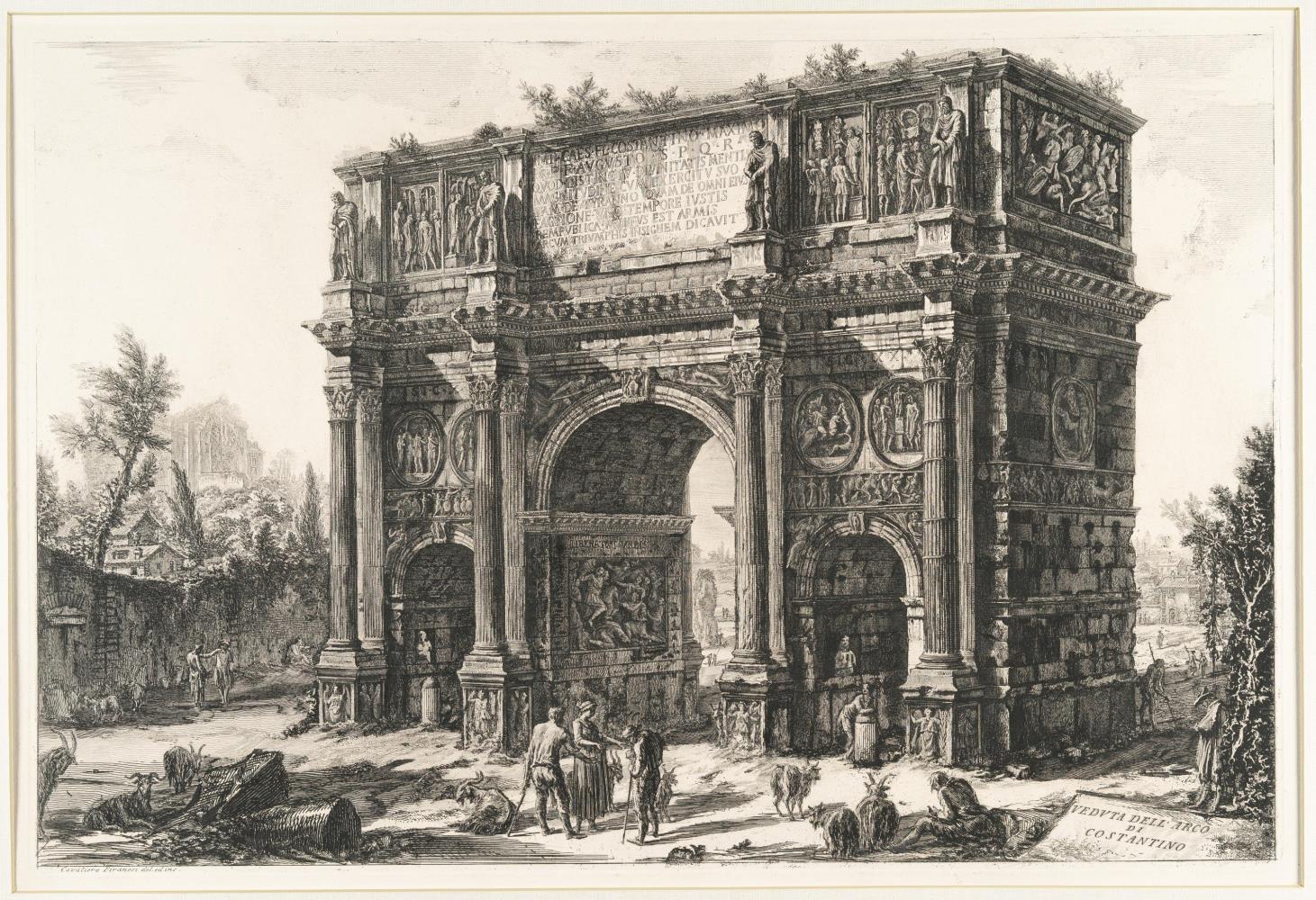 Veduta dell'Arco di Constantino (Ansicht des Konstantinsbogens)