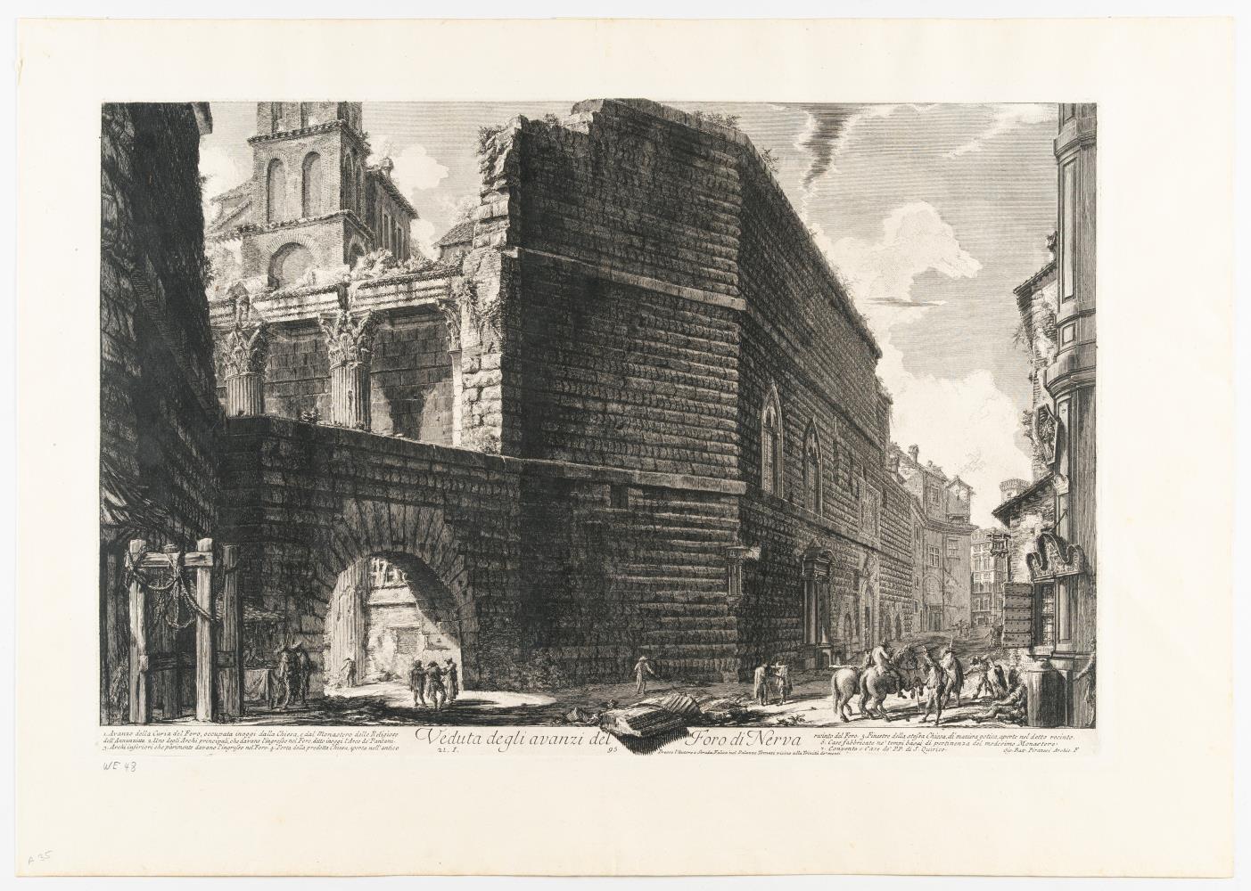 Veduta degli avanzi del Foro di Nerva