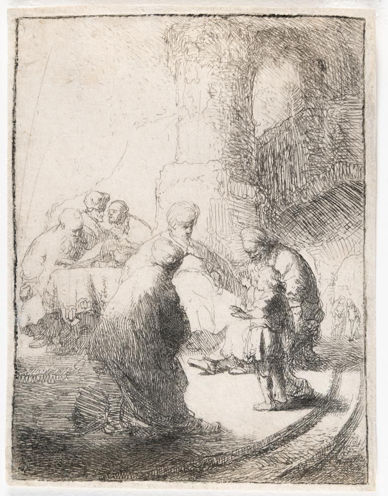 Christus als Knabe unter den Schriftgelehrten (kleine Platte)