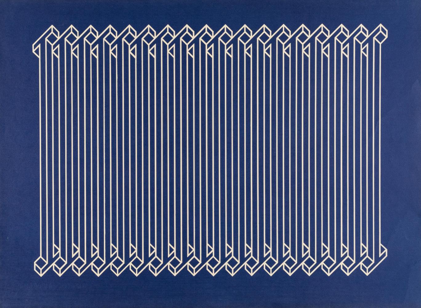 Blue Background and White Rays (Fondo Azul y Rayas Blancas)