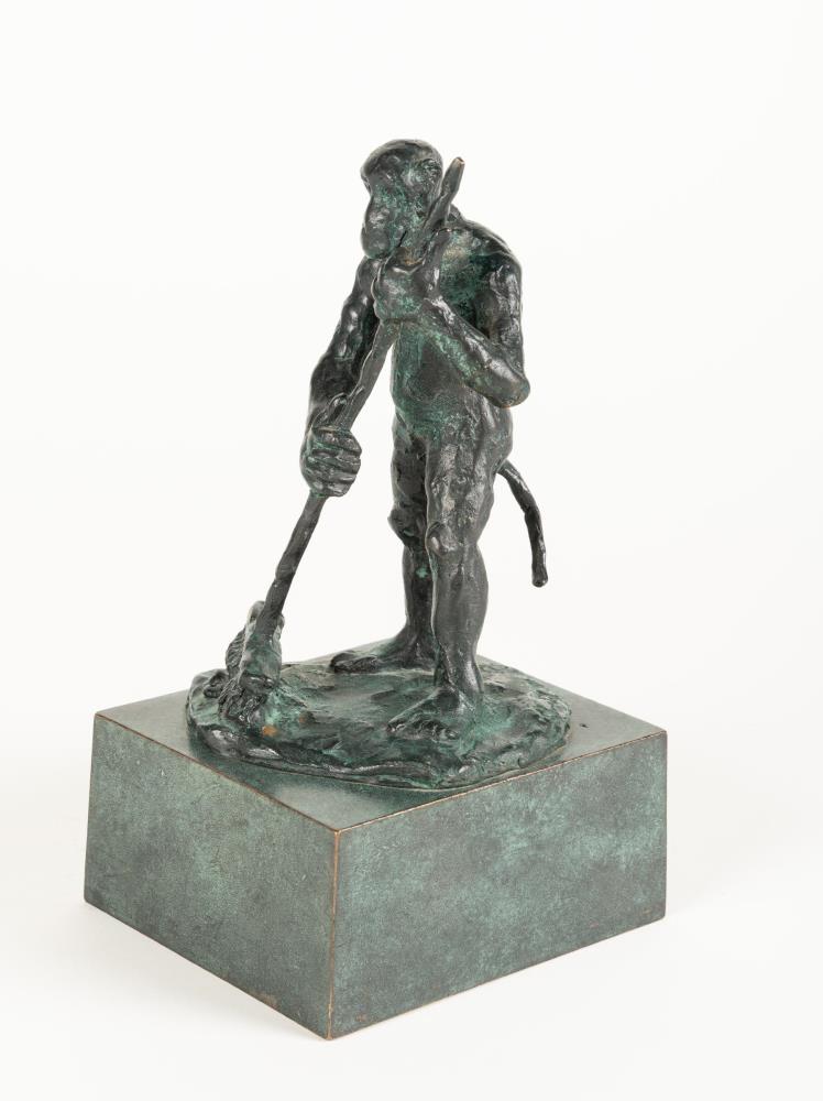 Malerstamm: Affe mit Besen