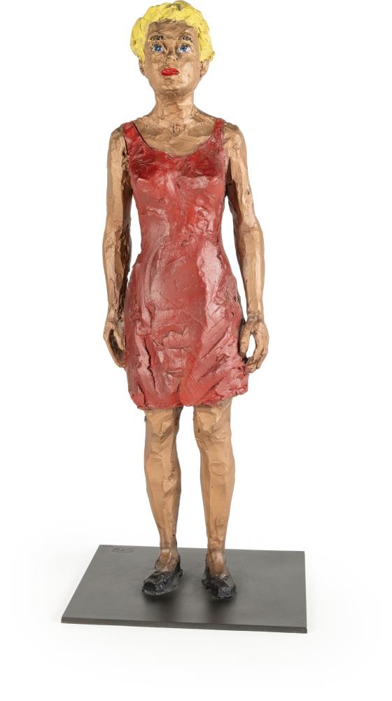 Frau mit rotem Kleid (under reserve)