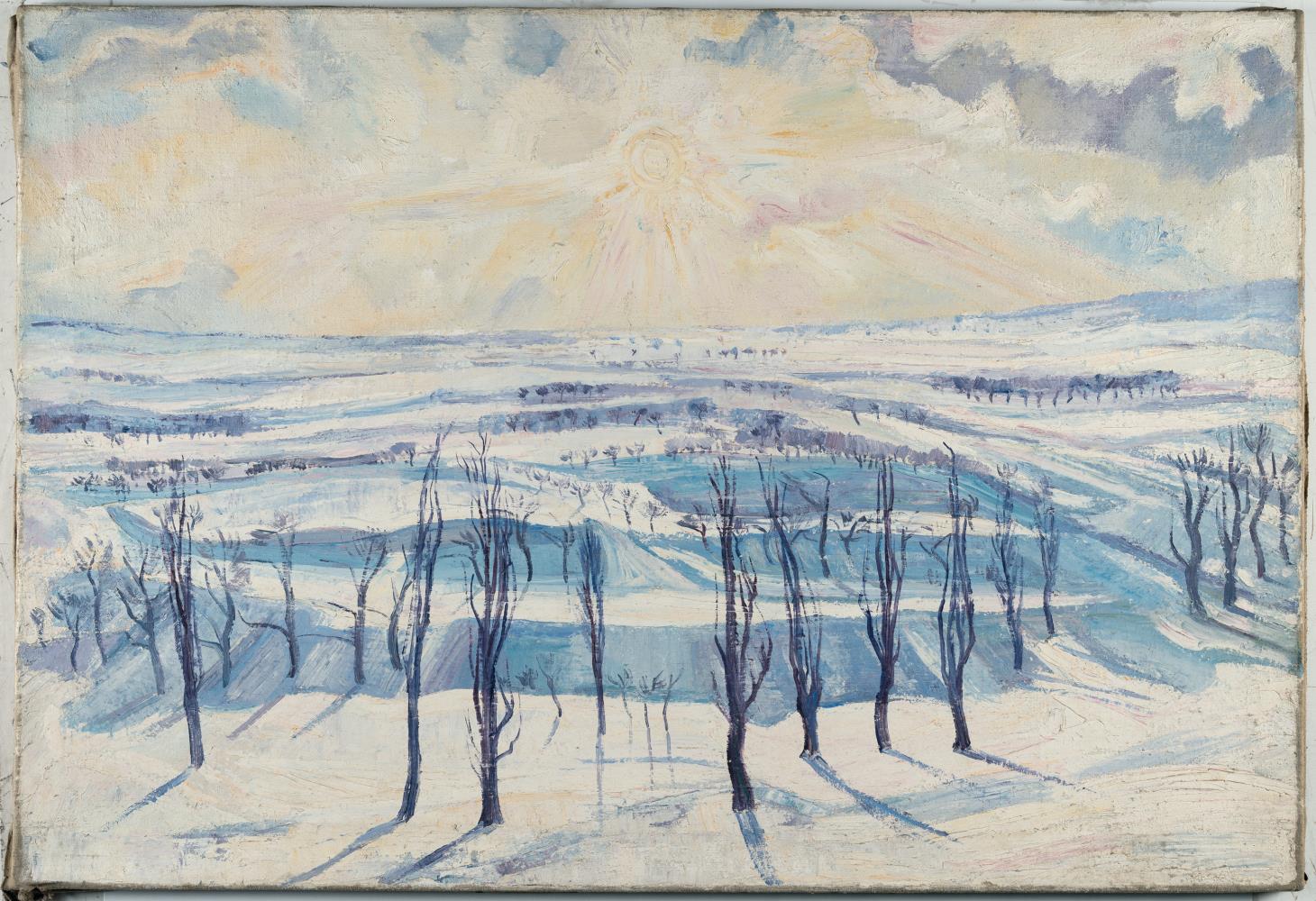 Winter Landscape at Sunrise