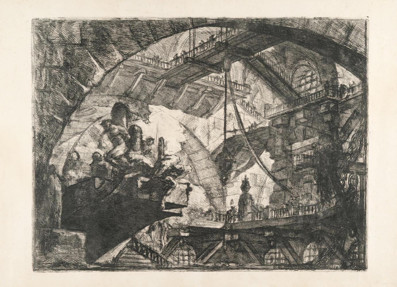 Prisoners on a Projecting Platform (Gefangene auf einer auskragen