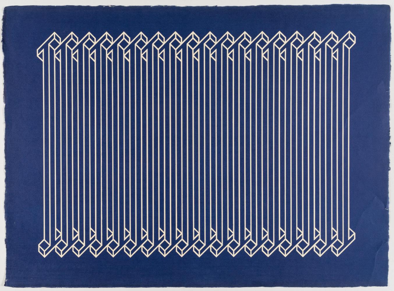 Blue Background and White Rays (Fondo Azul y Rayas Blancas)