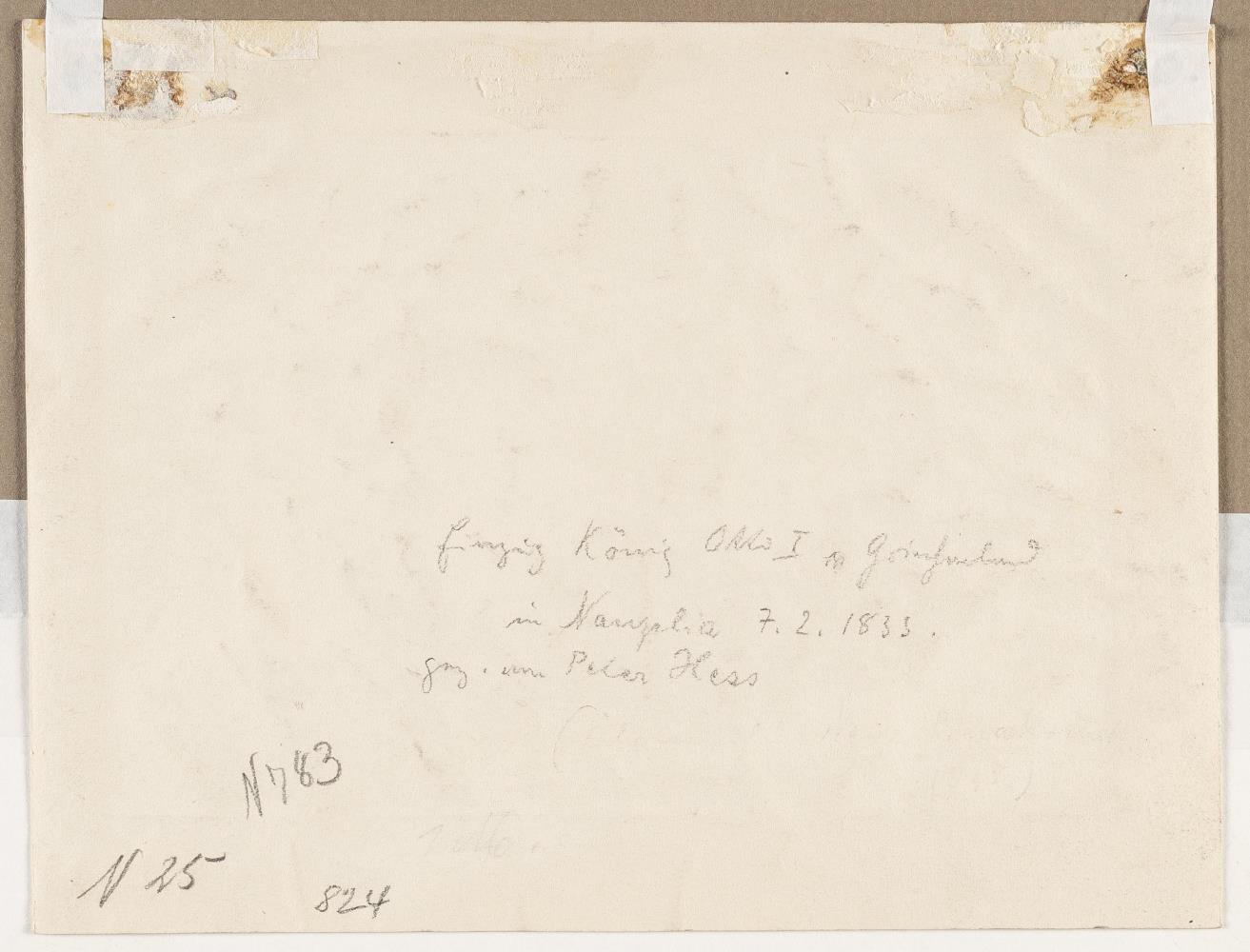 Einzug König Ottos I. von Griechenland in Nauplia am 7. Februar 1833