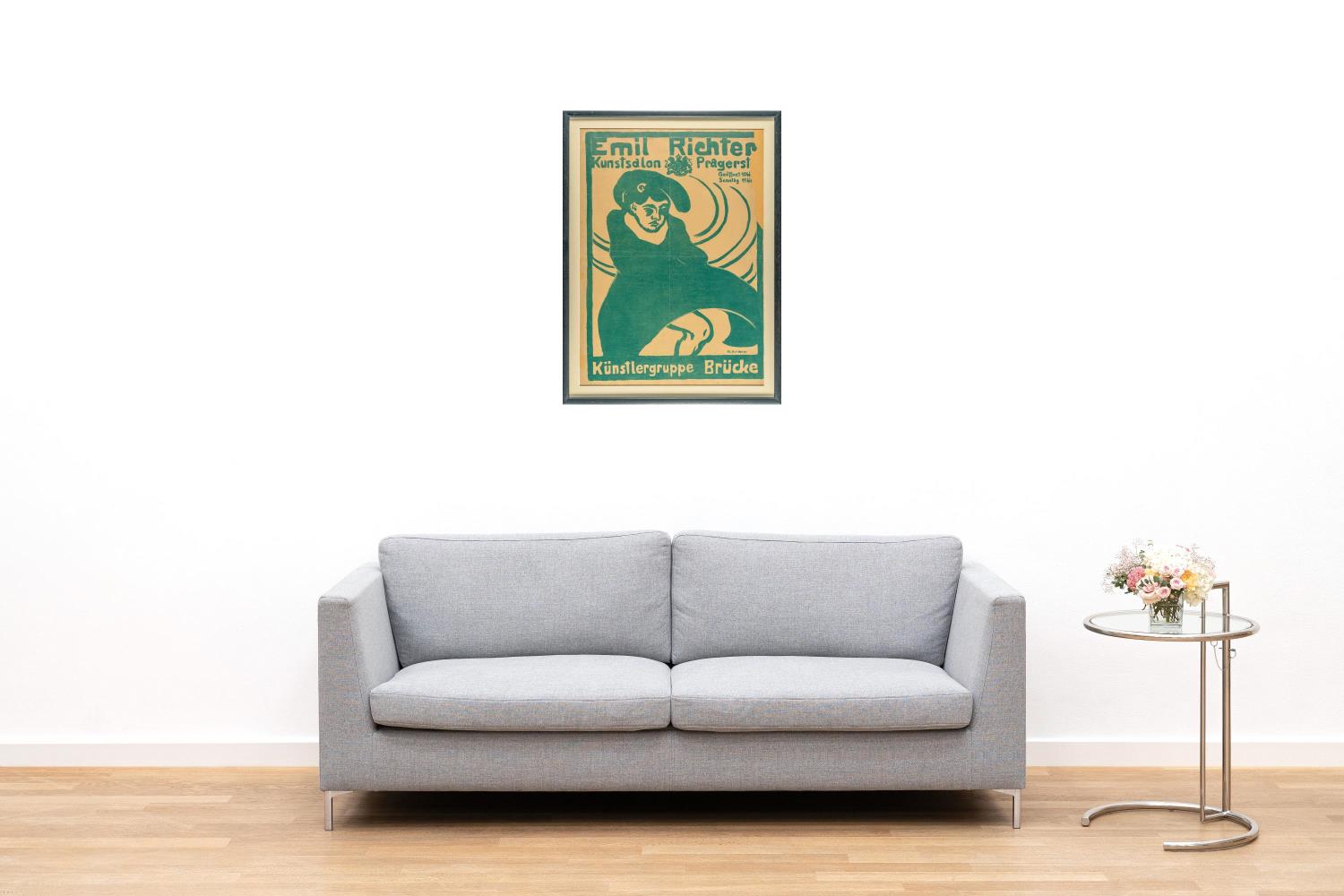 Poster for the exhibition of the Brücke artists’ group at the Kunstsalon Emil Richter, Dresden