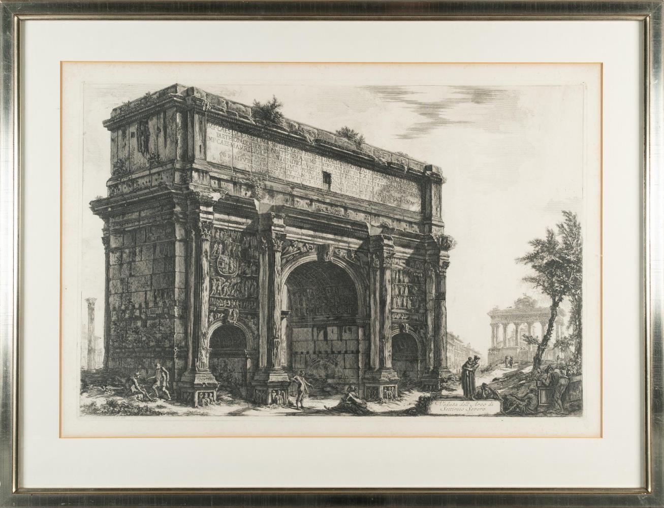 Veduta dell'Arco di Settimio Severo (Ansicht des Septimus-Severus