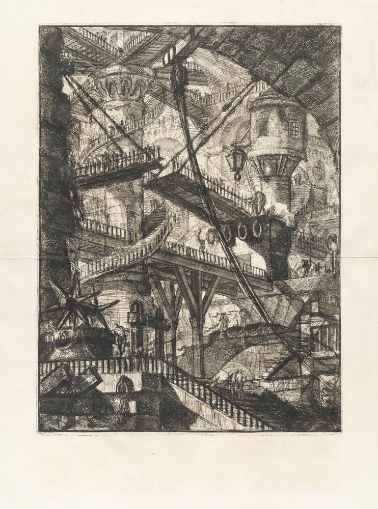 Die Zugbrücke, aus: Carceri d'Invenzione