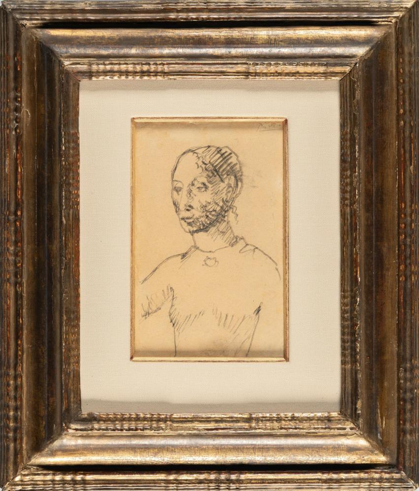 Recto: Buste de femme (buste de Gosolane)- verso: Femme nue debout