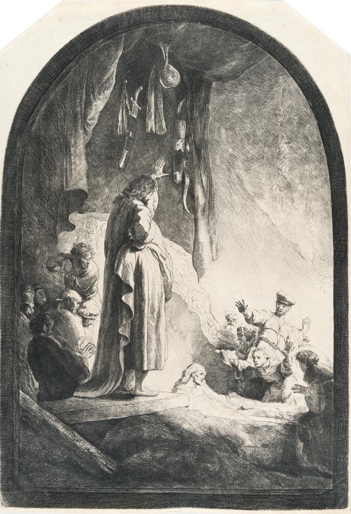 Die Auferweckung des Lazarus (große Platte)