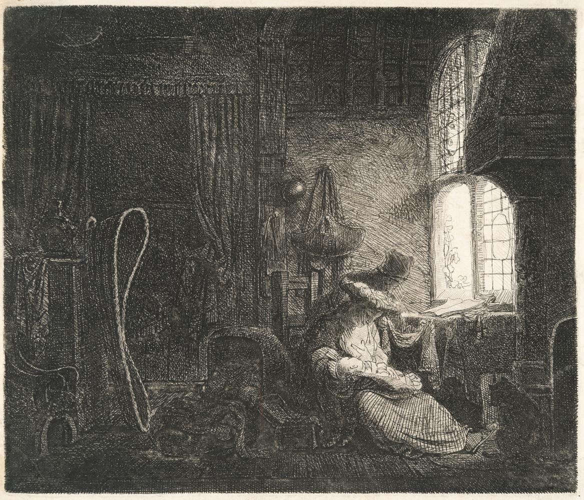 Die Familie im Zimmer