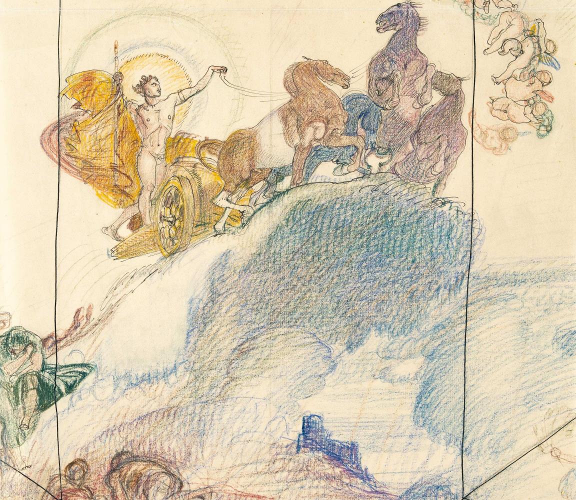 Helios auf dem Sonnenwagen (Glorie des Apoll)