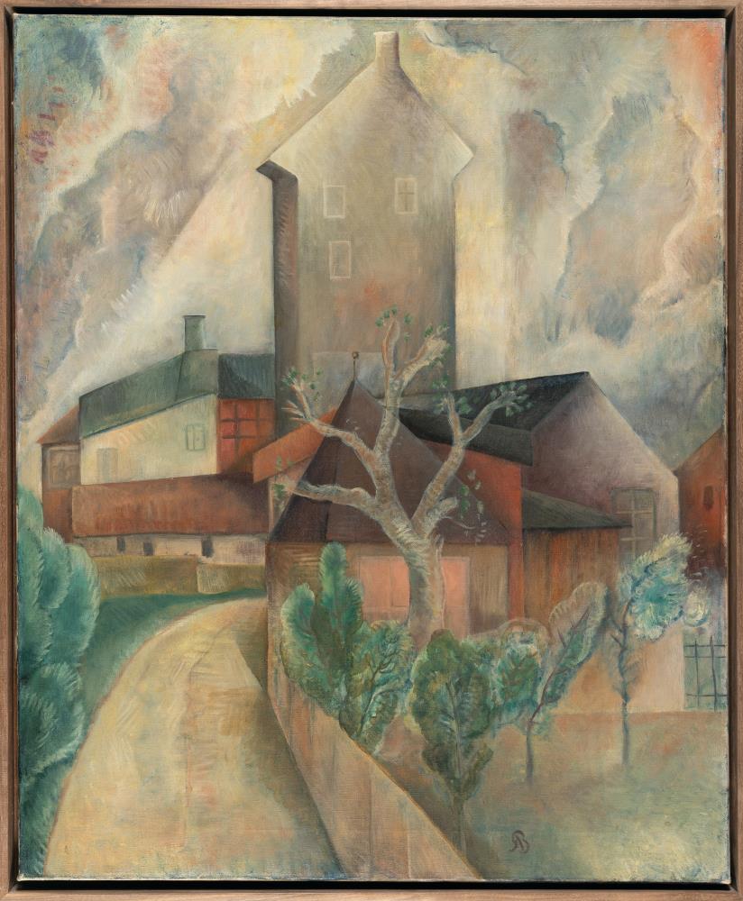Clouds and House (Group of Houses)