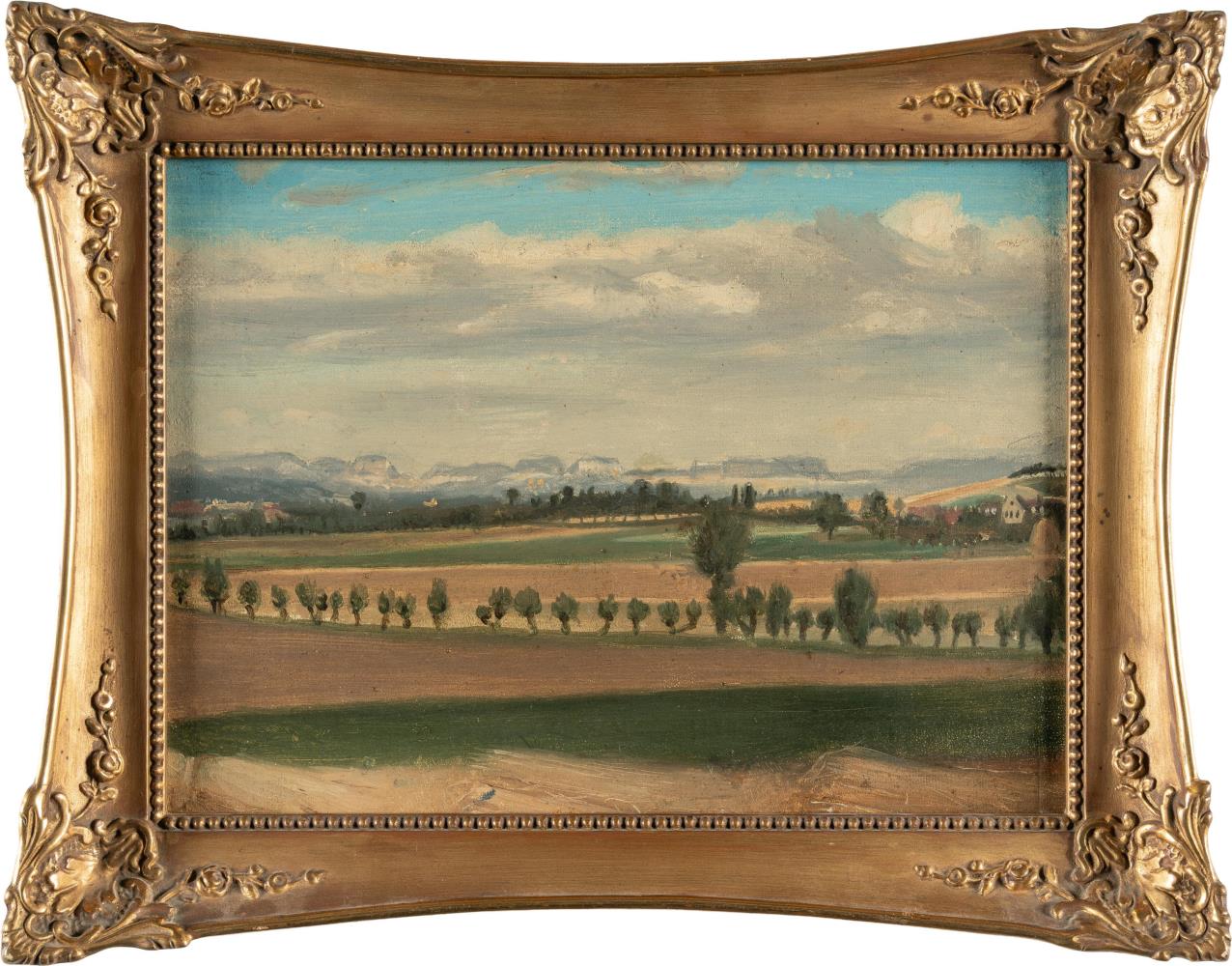 Weite sächsische Landschaft
