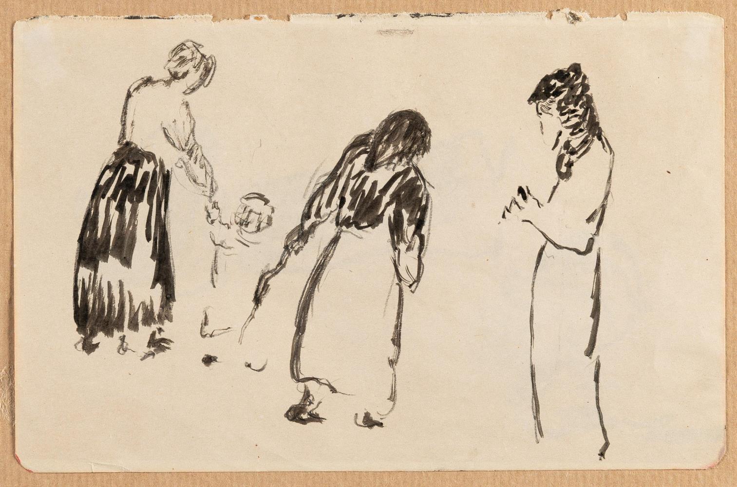 Recto/Verso: Figurenstudien