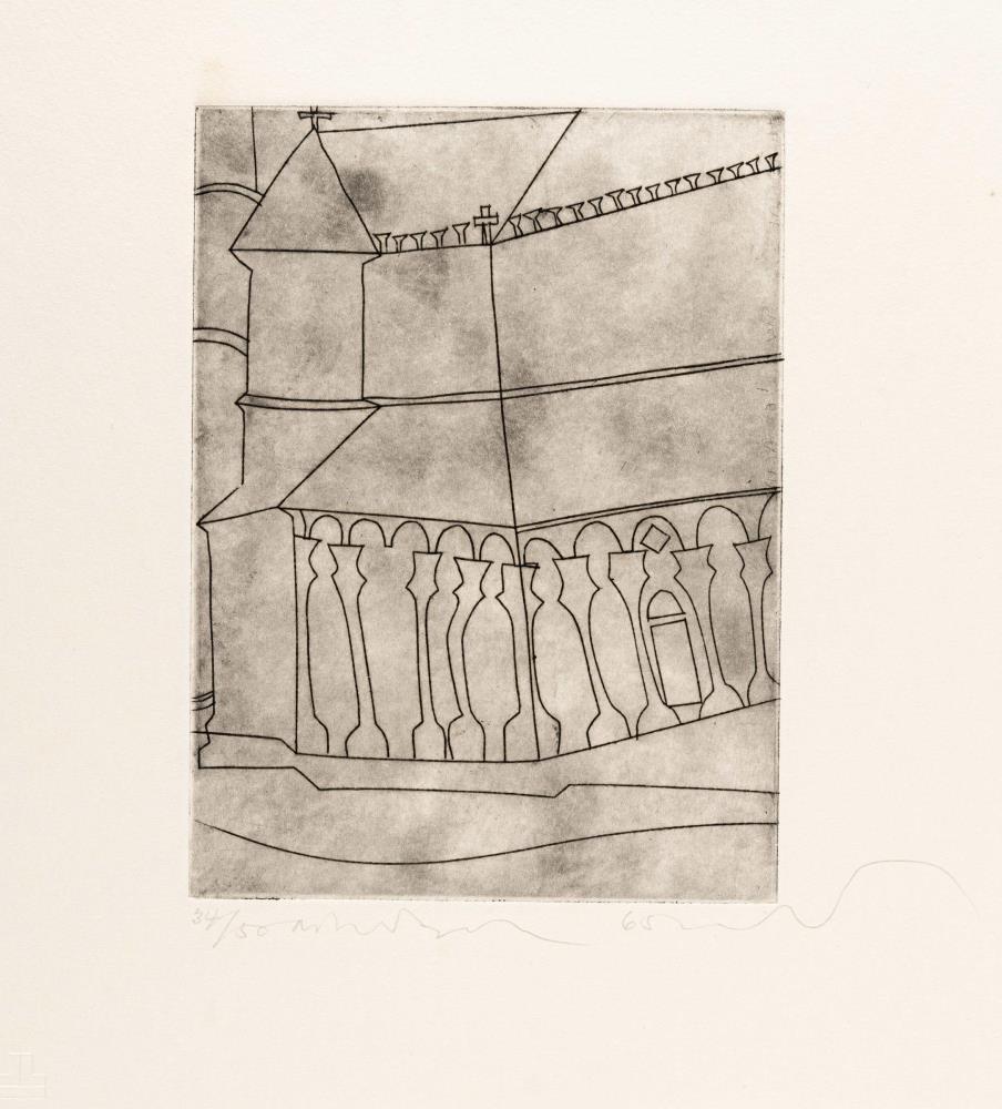 Fragment of Tuscan cathedral