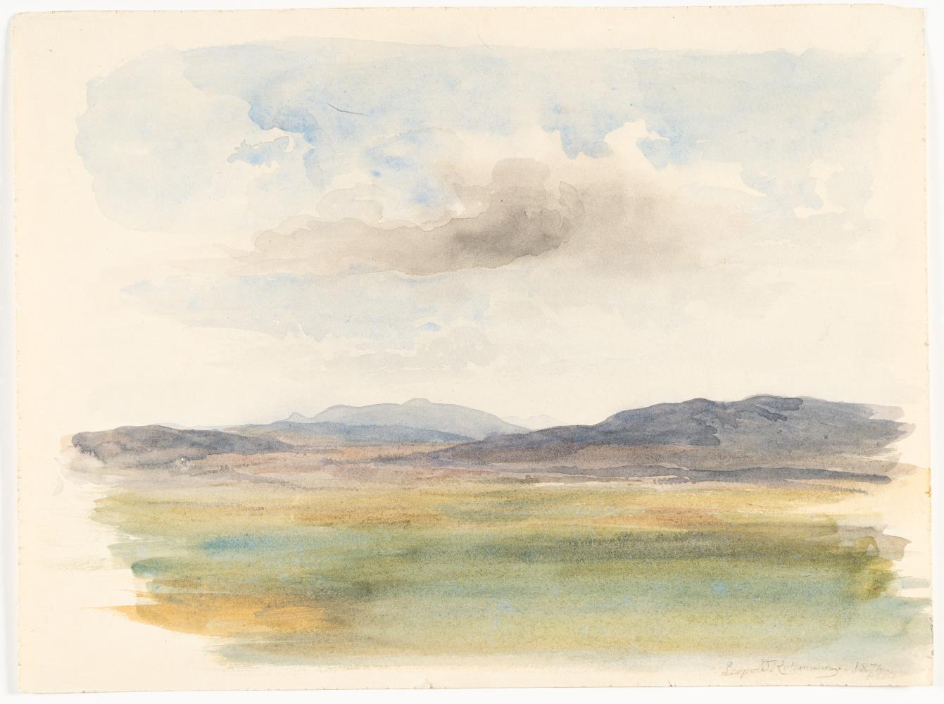 Wolken über weiter Ebene