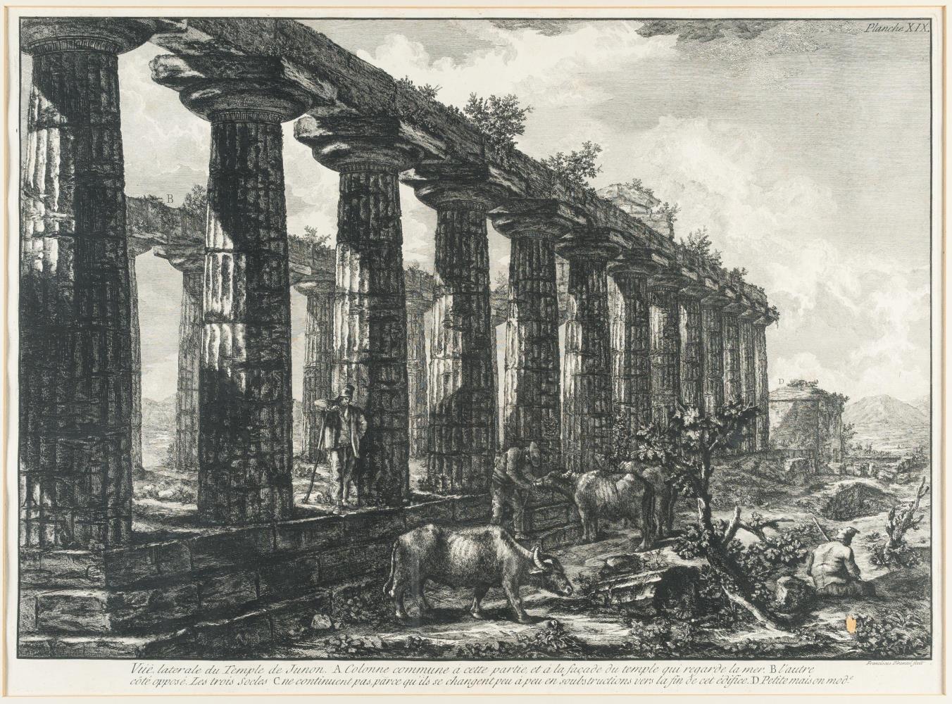 Vue latérale du Temple de Junon (Seitenansicht des Juno-Tempels)