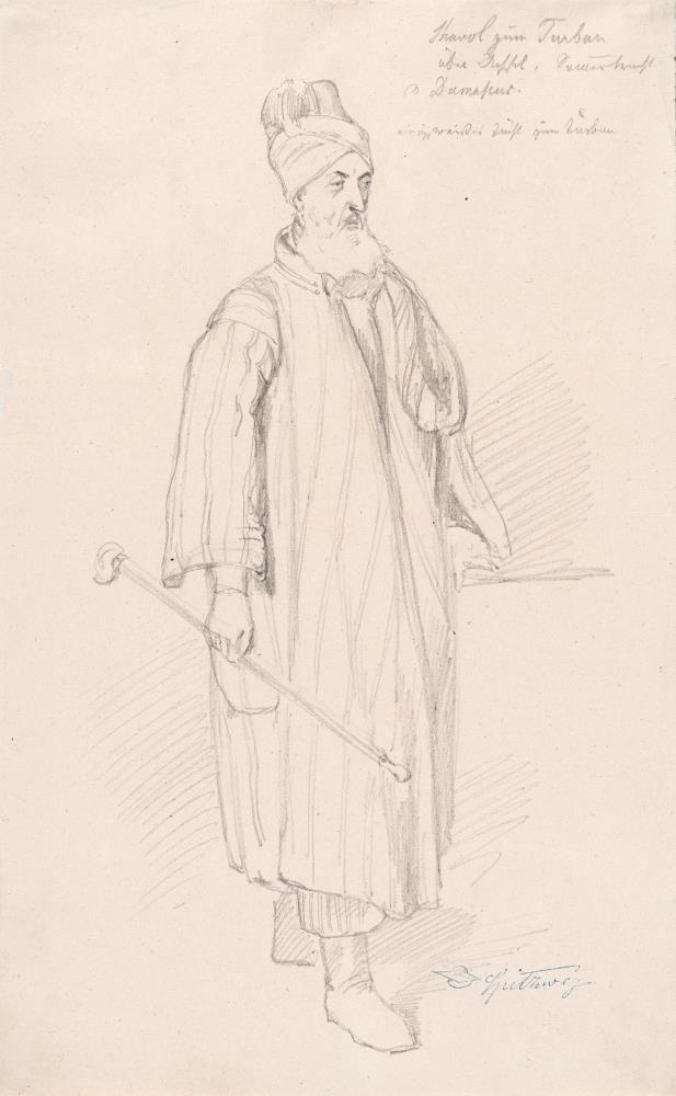 Orientale, Ganzfigur nach rechts