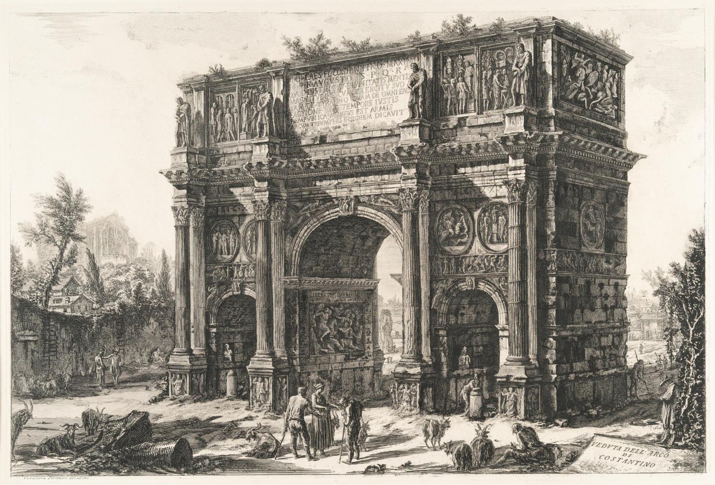 Veduta dell'Arco di Constantino (Ansicht des Konstantinsbogens)