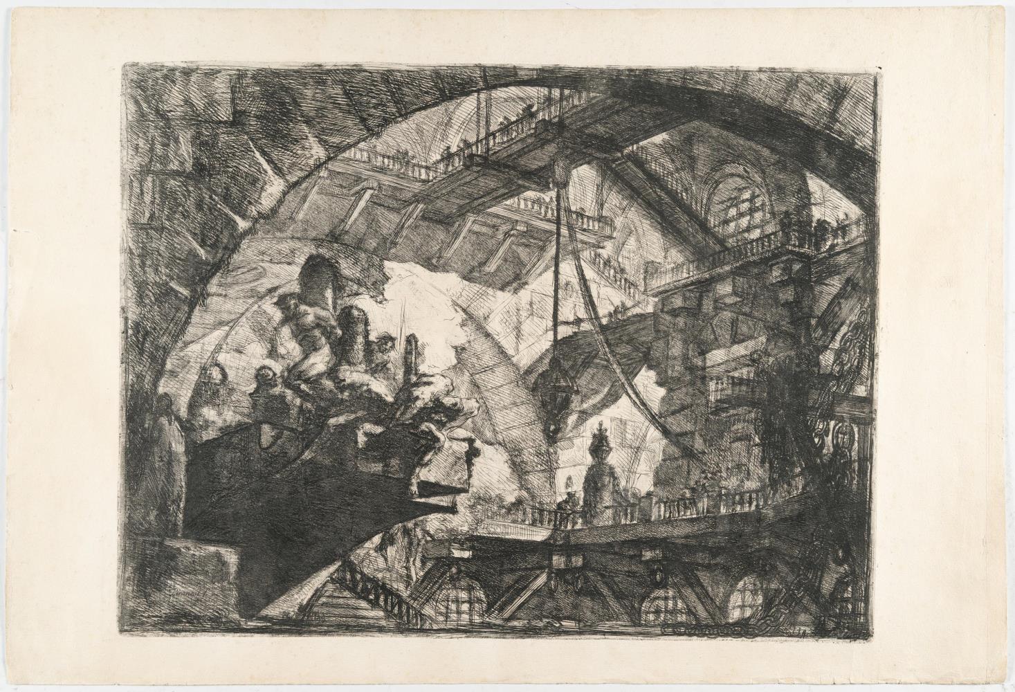 Prisoners on a Projecting Platform (Gefangene auf einer auskragen