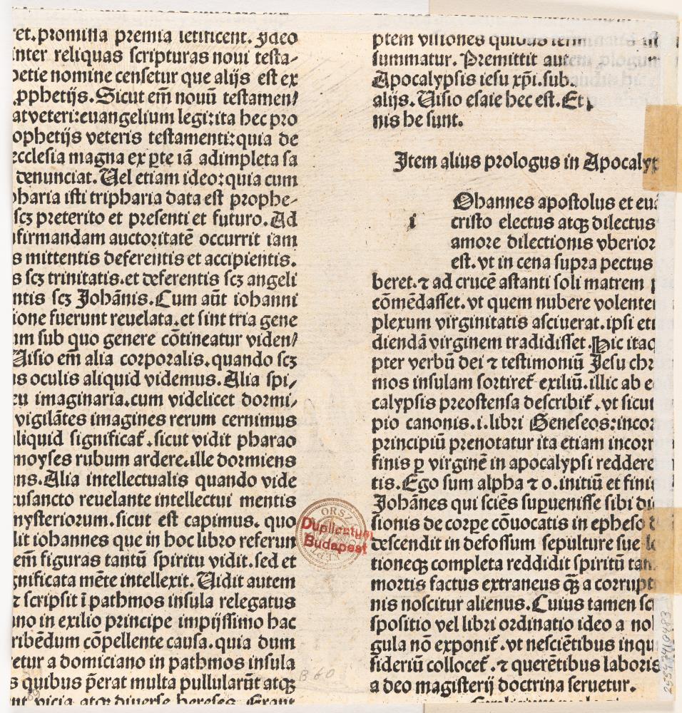 Die Jungfrau erscheint Johannes, Titelblatt aus der Apokalypse