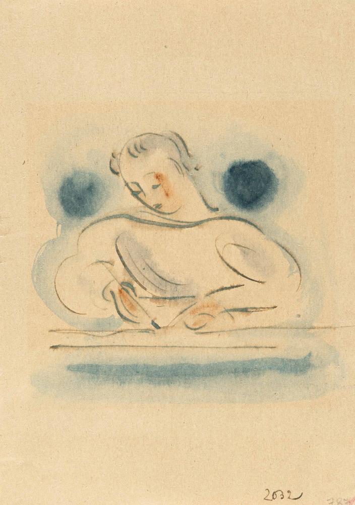 Draughtsman, turned slightly to the left