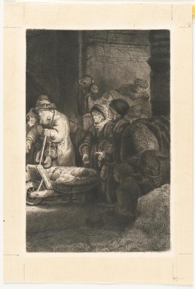 Christus heilt die Kranken (Das Hundertguldenblatt in drei Tei