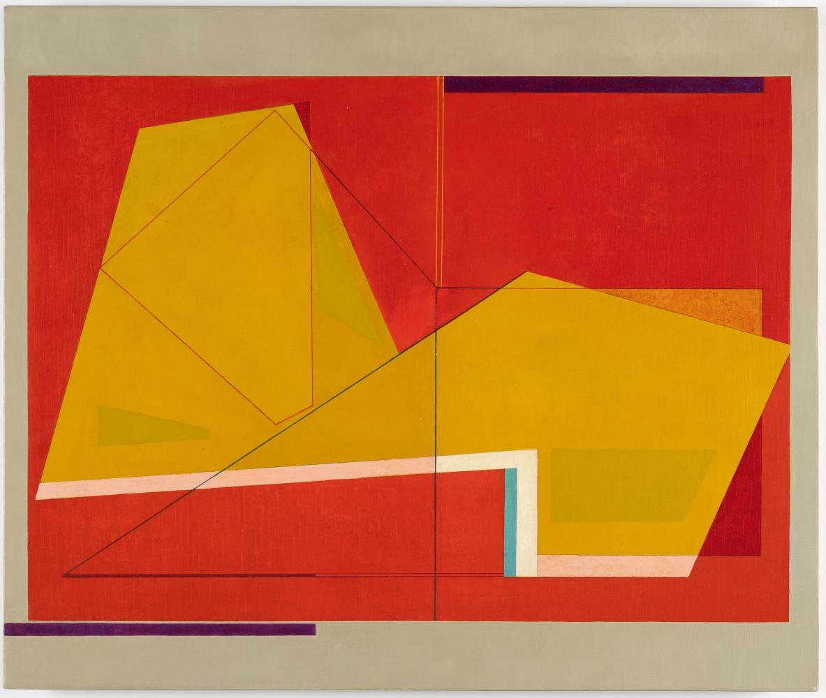 „Komposition auf Rot – 1956“