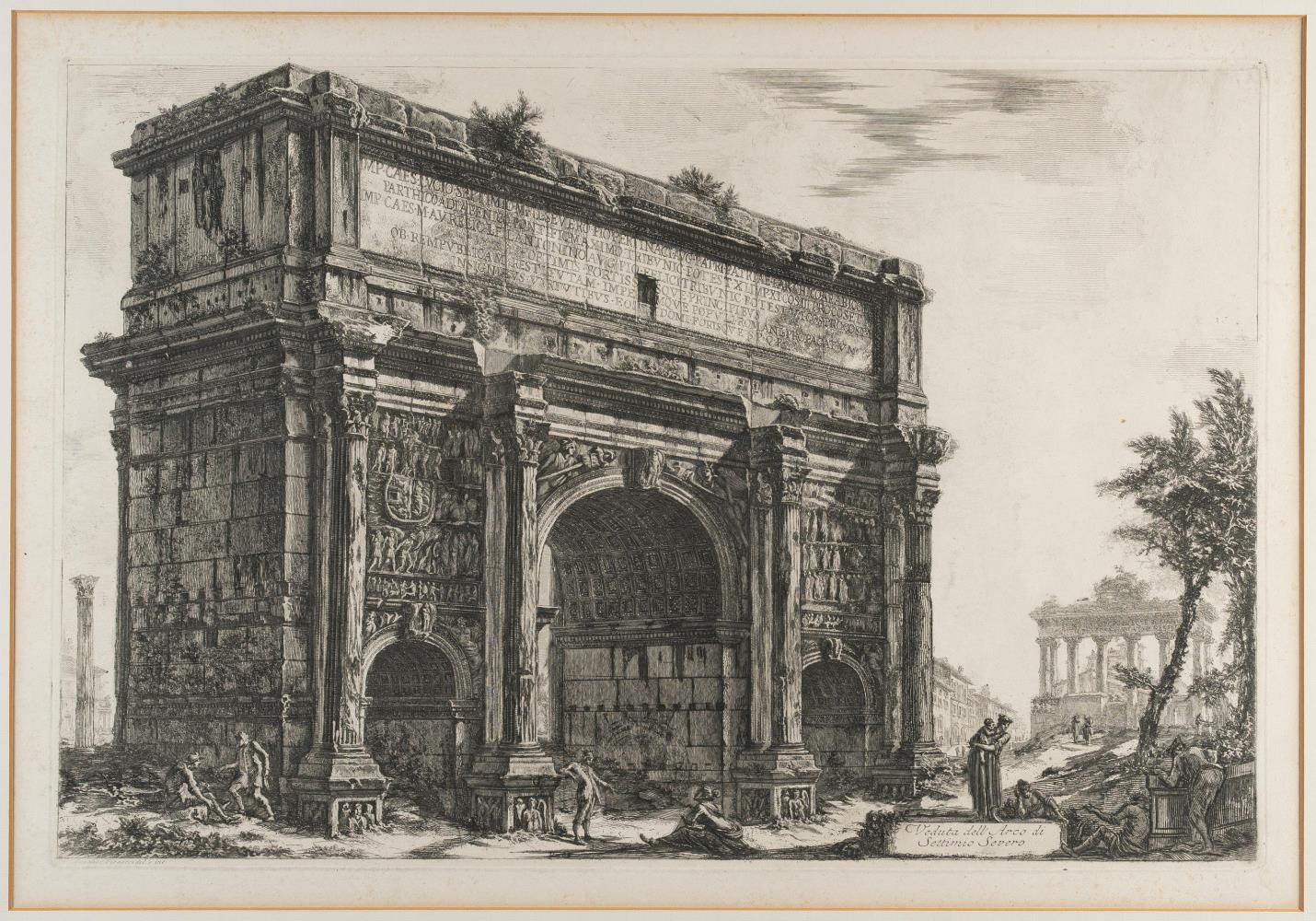 Veduta dell'Arco di Settimio Severo (Ansicht des Septimus-Severus