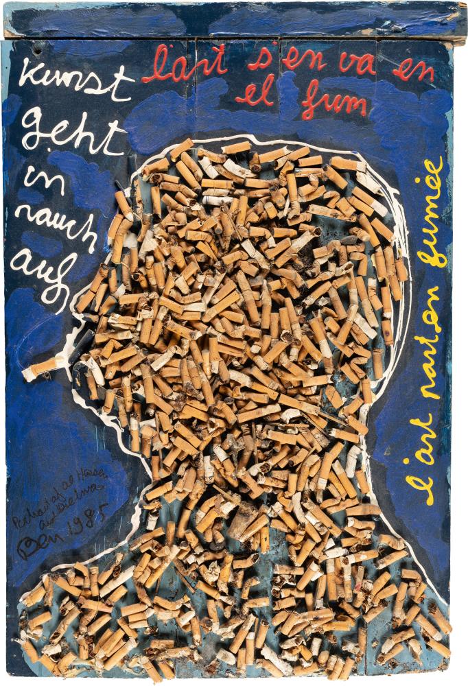 "Kunst geht in Rauch auf" ("Portrait of Al Hansen and Dietman")