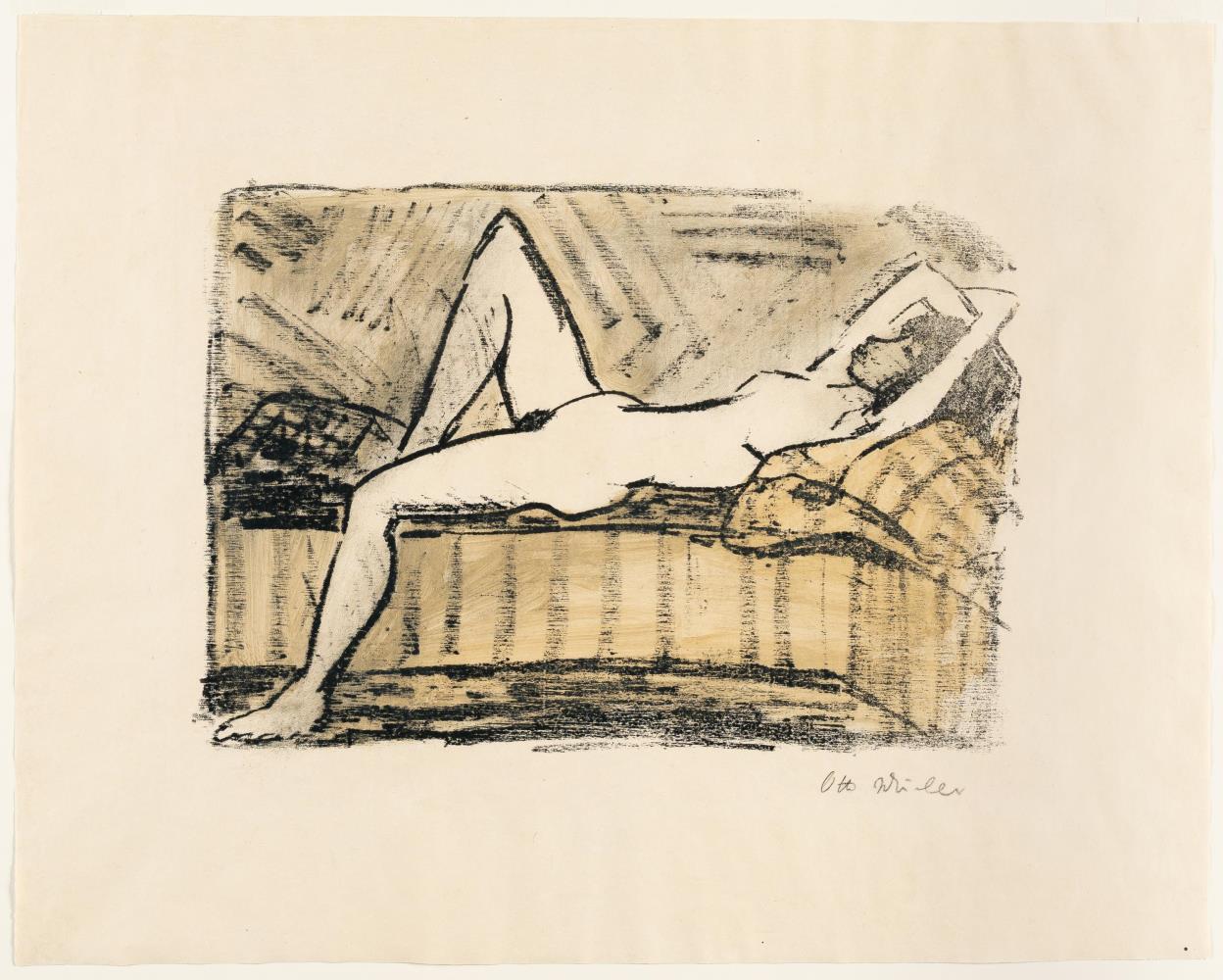 Liegende auf der Couch (Ruhender Akt)