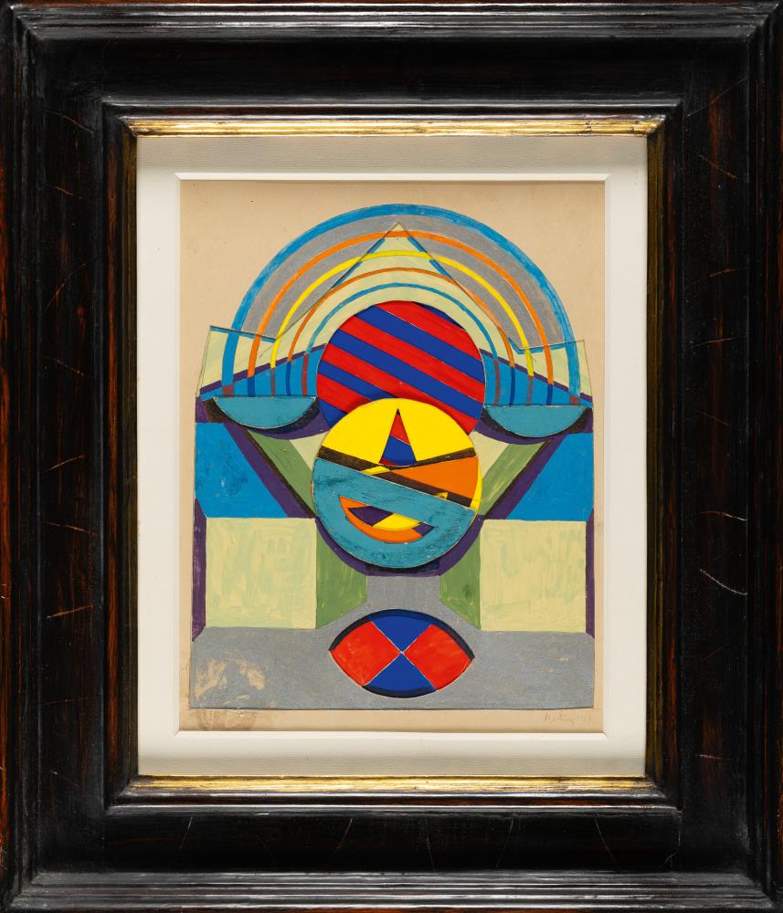 Ohne Titel (Komposition mit Kreisformen)