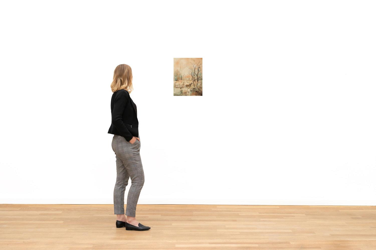 Kleinstadt mit Kutscher I