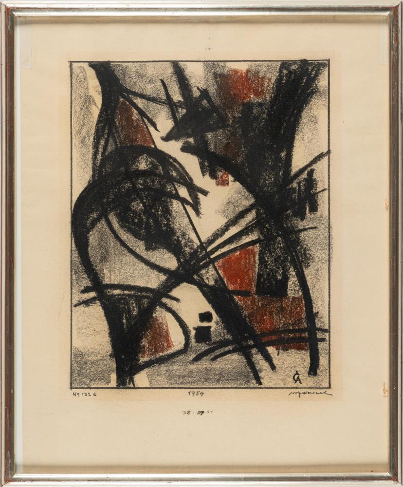 3 Bll.: „No. 132 G“ – Ohne Titel –Strukturdruck Nr. 2