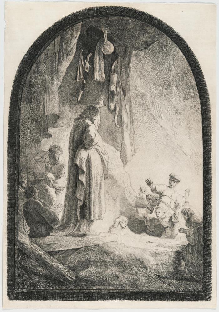 Die Auferweckung des Lazarus (große Platte)