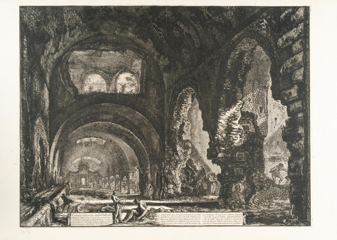 Veduta interna della Villa di Mecenate (Innenansicht der Maecenas
