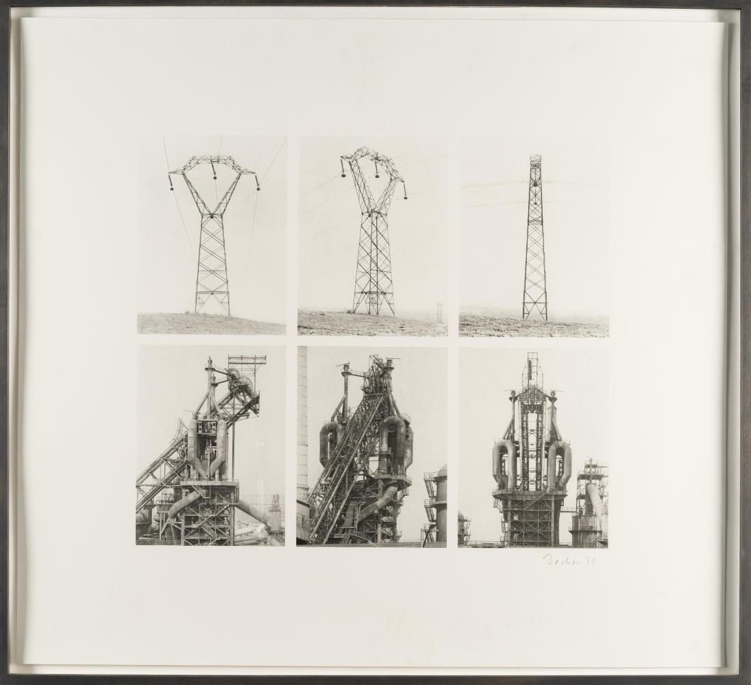 Ohne Titel (Hochspannungsmast und Förderturm)