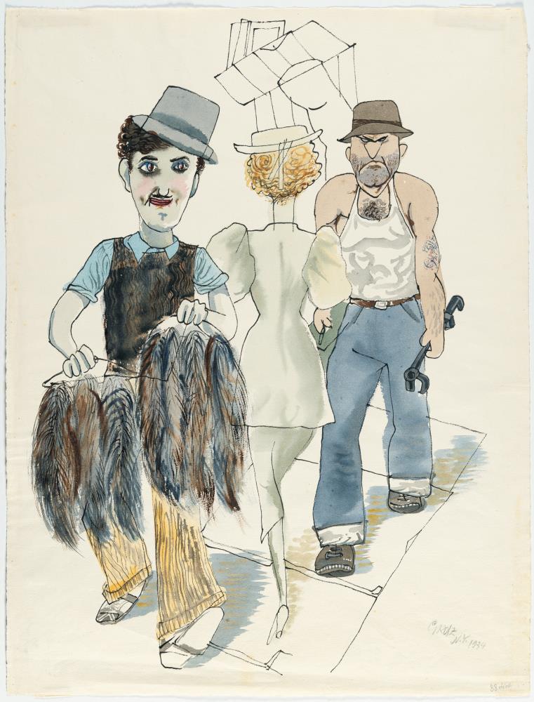 Street Scene in New York (Fur Dealer)