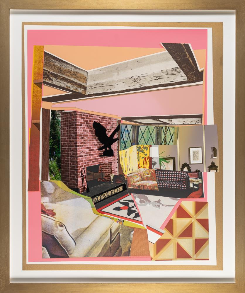 Interior: Fireplace with Blackbird