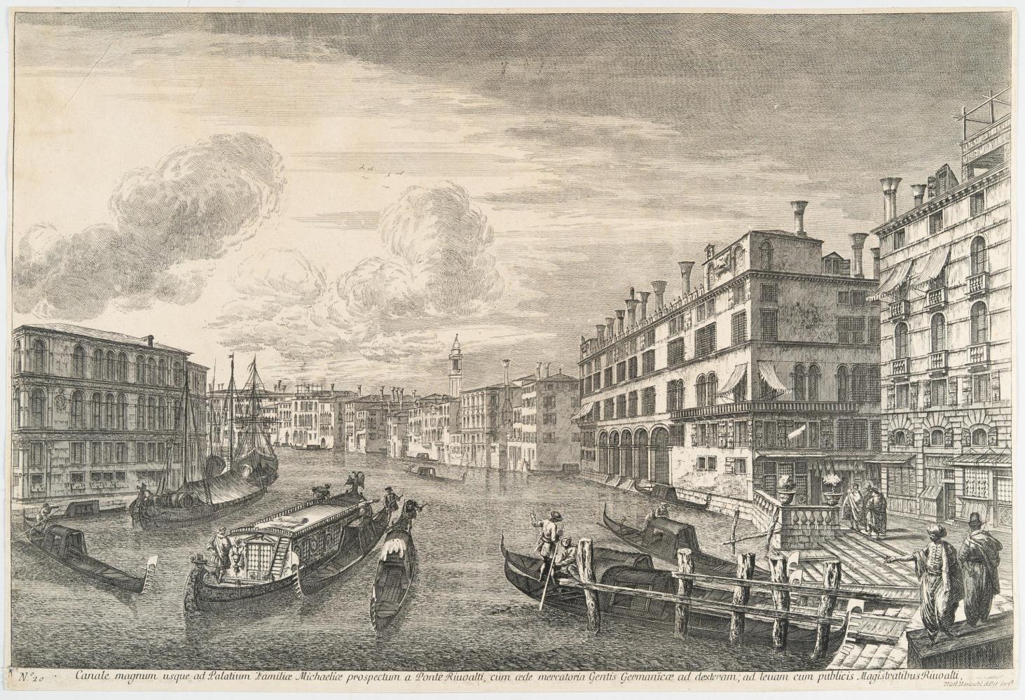 Il Canal Grande con il Fondaco dei Tedeschi (Canale magnum usque