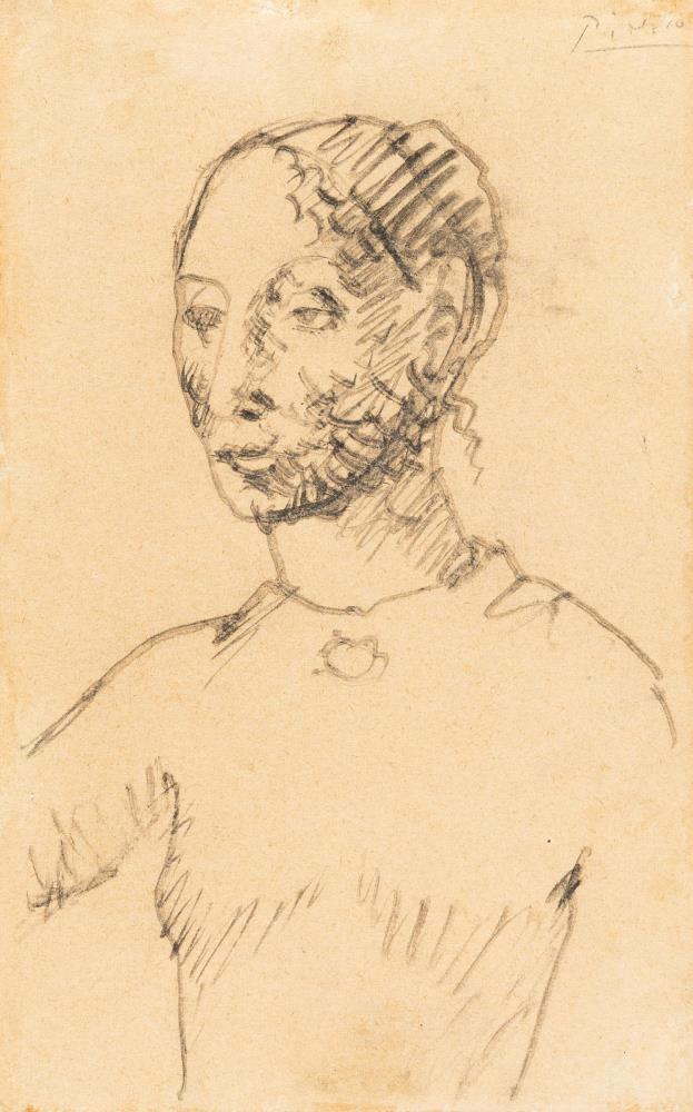 Recto: Buste de femme (buste de Gosolane)- verso: Femme nue debout