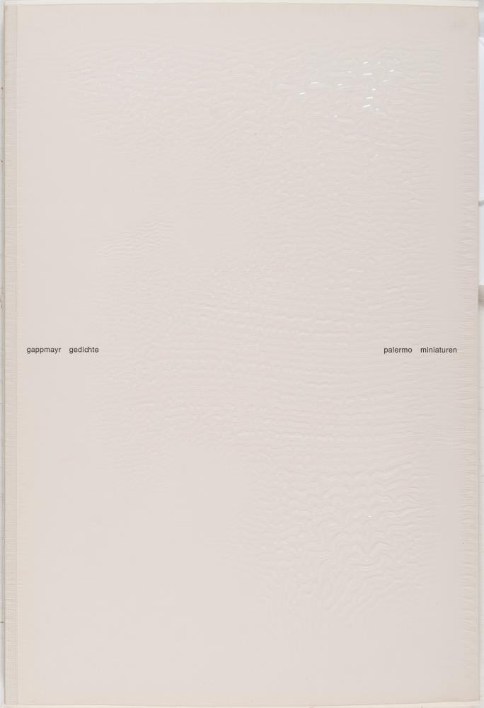 Heinz Gappmayr visual poems (Five miniatures)