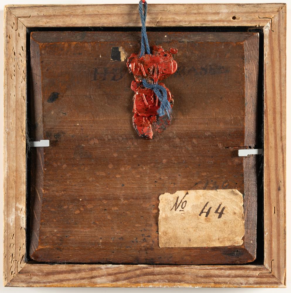 Vanitas-Stillleben mit Schädel, Buch und Spielkarten